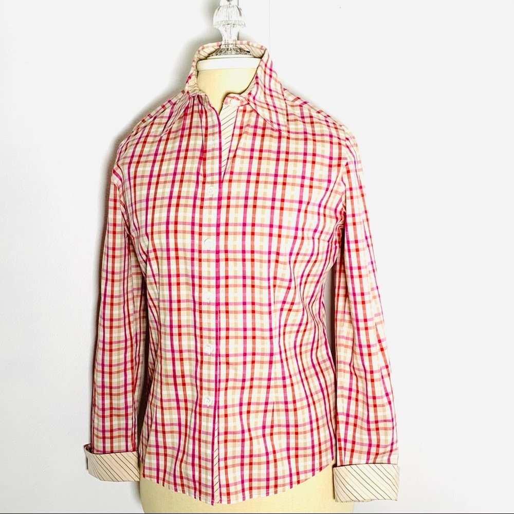 Faconnable Women’s Button Down Shirt Pink Sz XS GC
